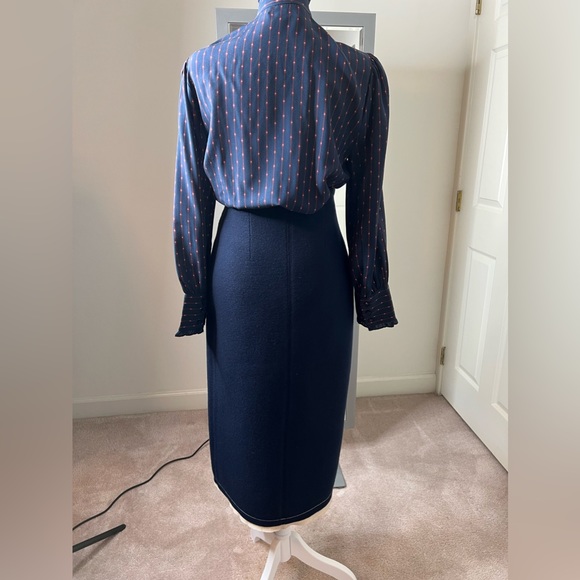 J. Crew Collection Nautical Wrap Sweater Skirt - Picture 5 of 12